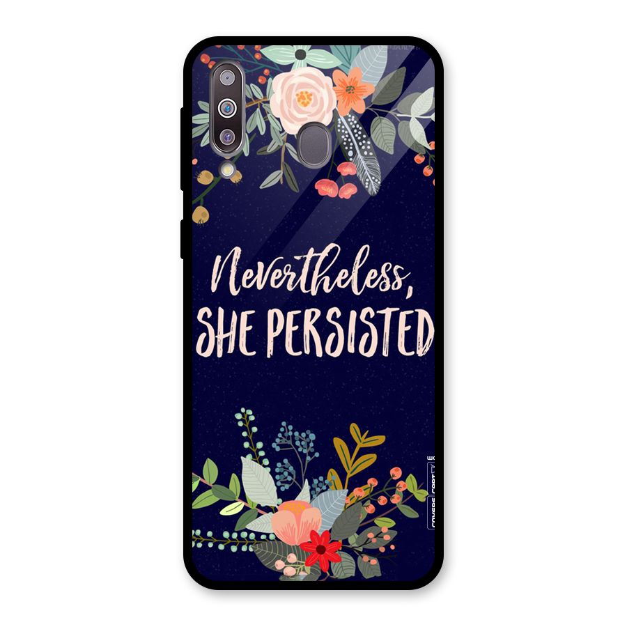 She Persisted Glass Back Case for Galaxy M30