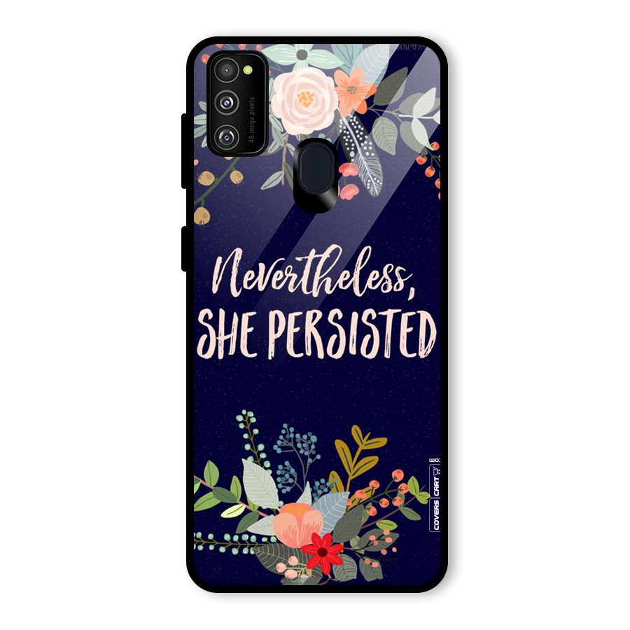 She Persisted Glass Back Case for Galaxy M30s