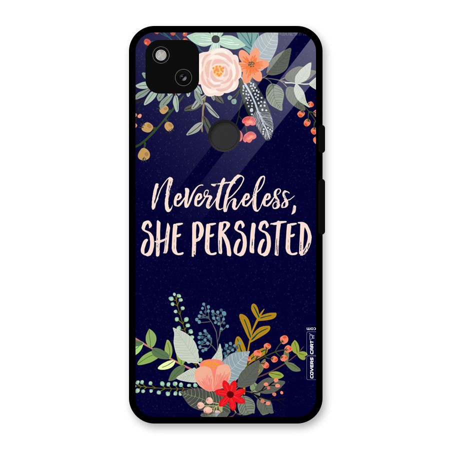 She Persisted Glass Back Case for Google Pixel 4a