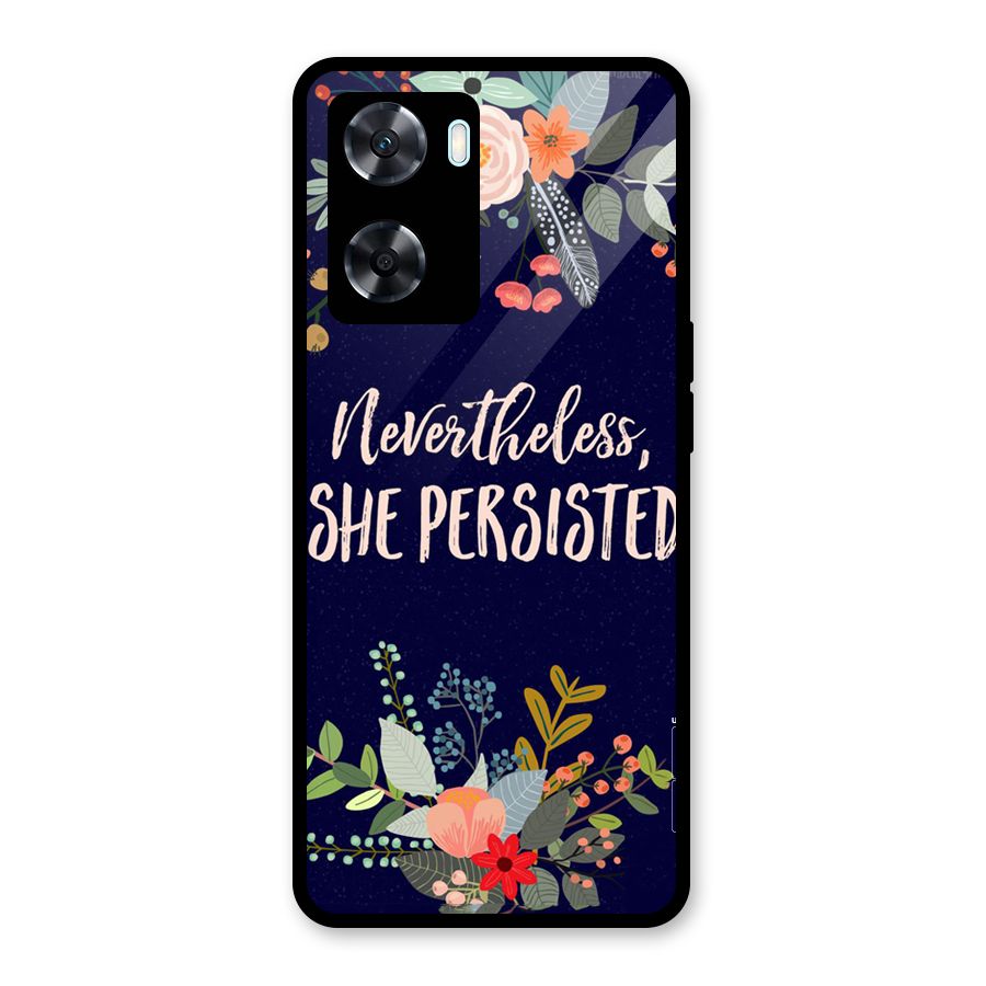 She Persisted Glass Back Case for Oppo A77