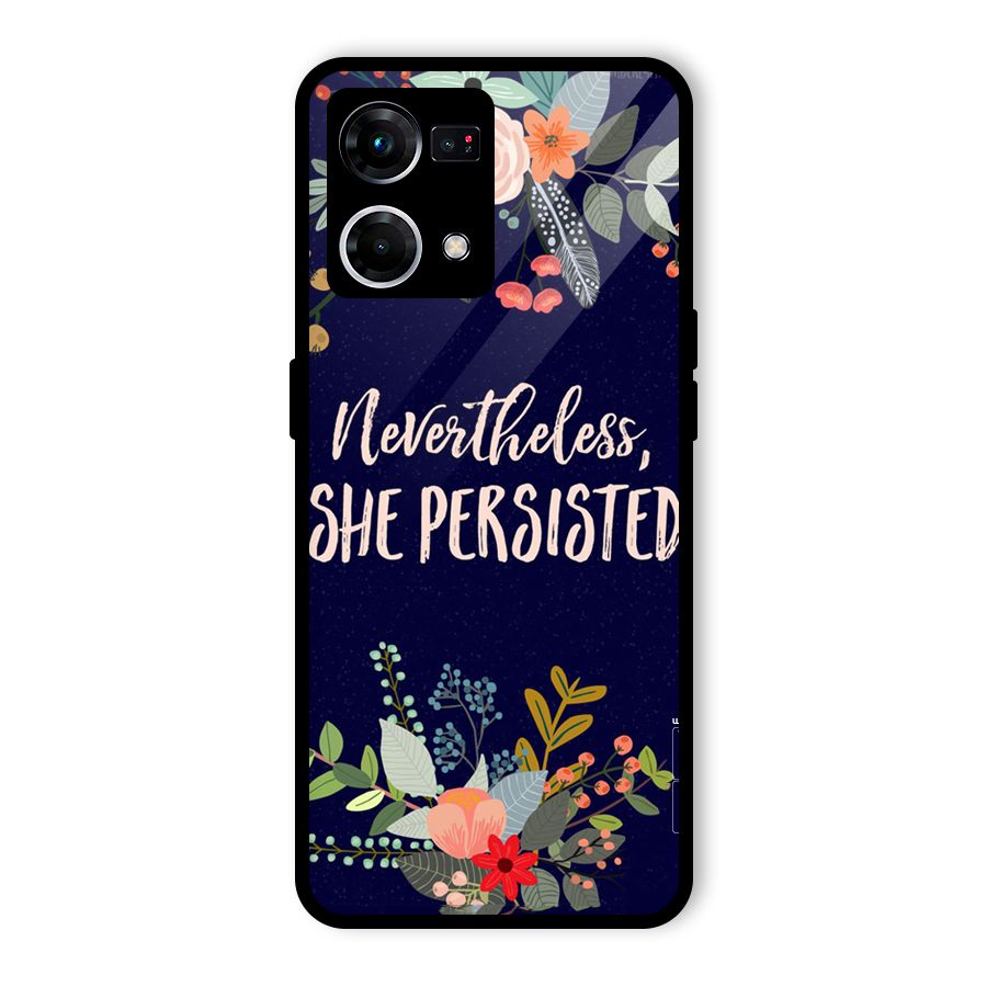 She Persisted Glass Back Case for Oppo F21 Pro 4G