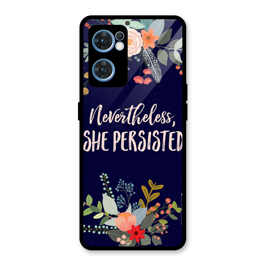 She Persisted Glass Back Case for Oppo Reno7 5G