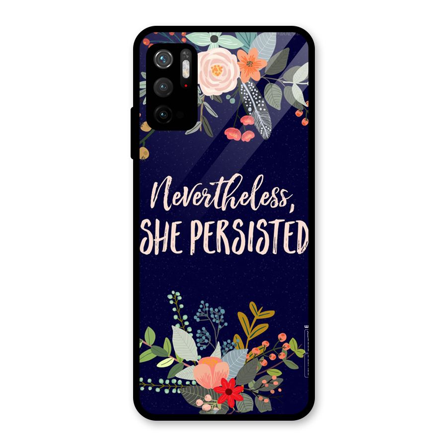 She Persisted Glass Back Case for Poco M3 Pro 5G