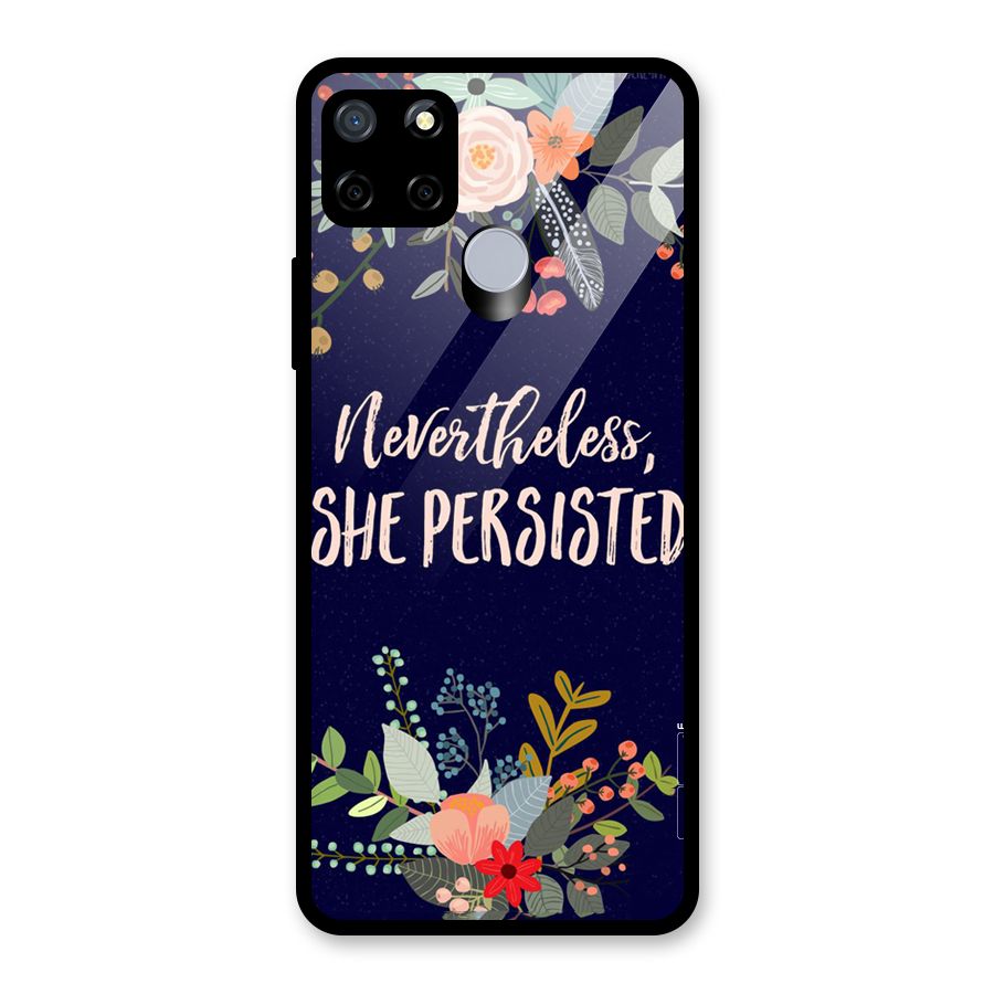 She Persisted Glass Back Case for Realme C12