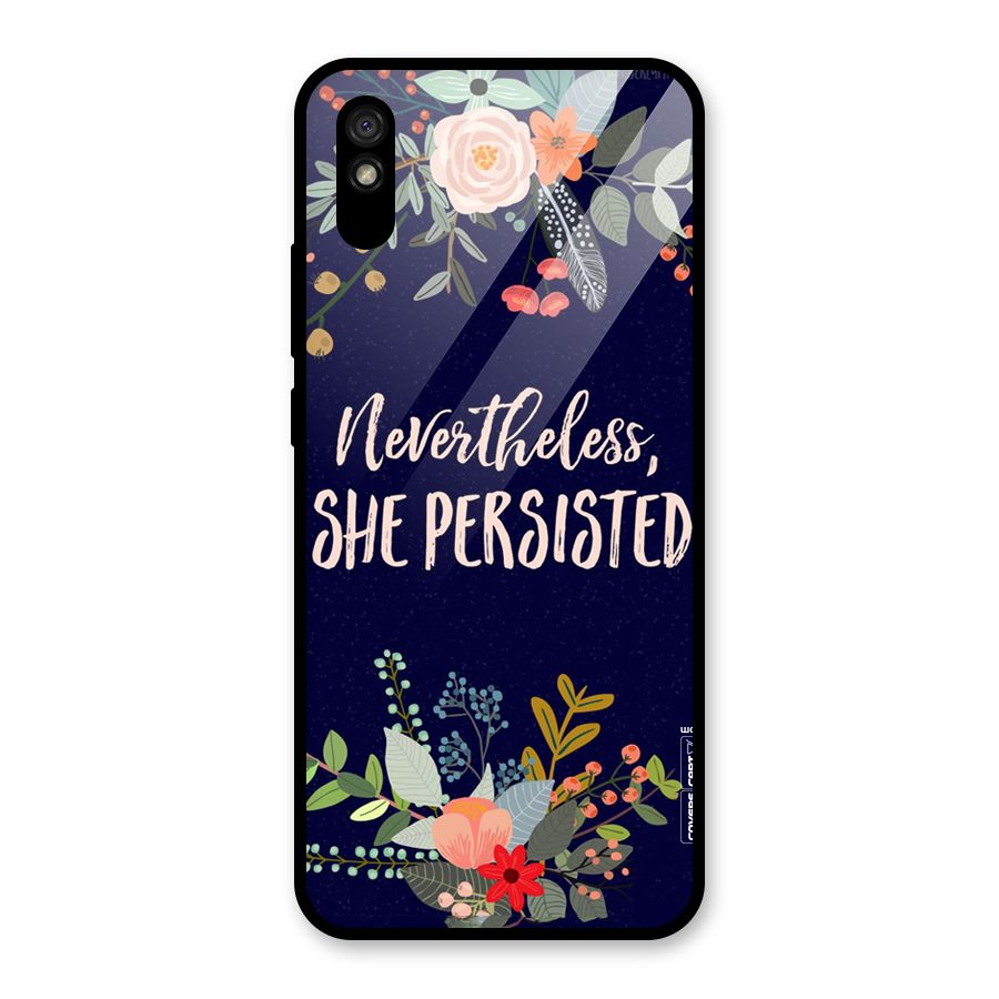She Persisted Glass Back Case for Redmi 9A