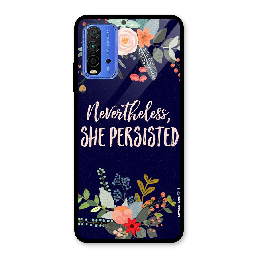 She Persisted Glass Back Case for Redmi 9 Power