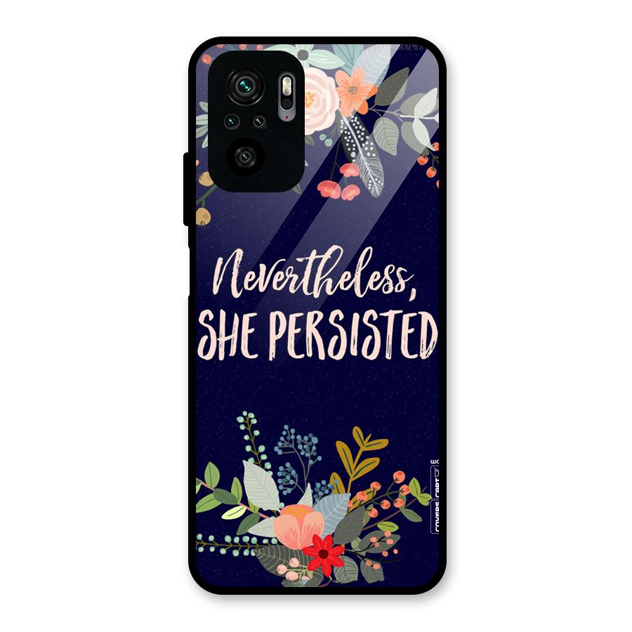 She Persisted Glass Back Case for Redmi Note 10S