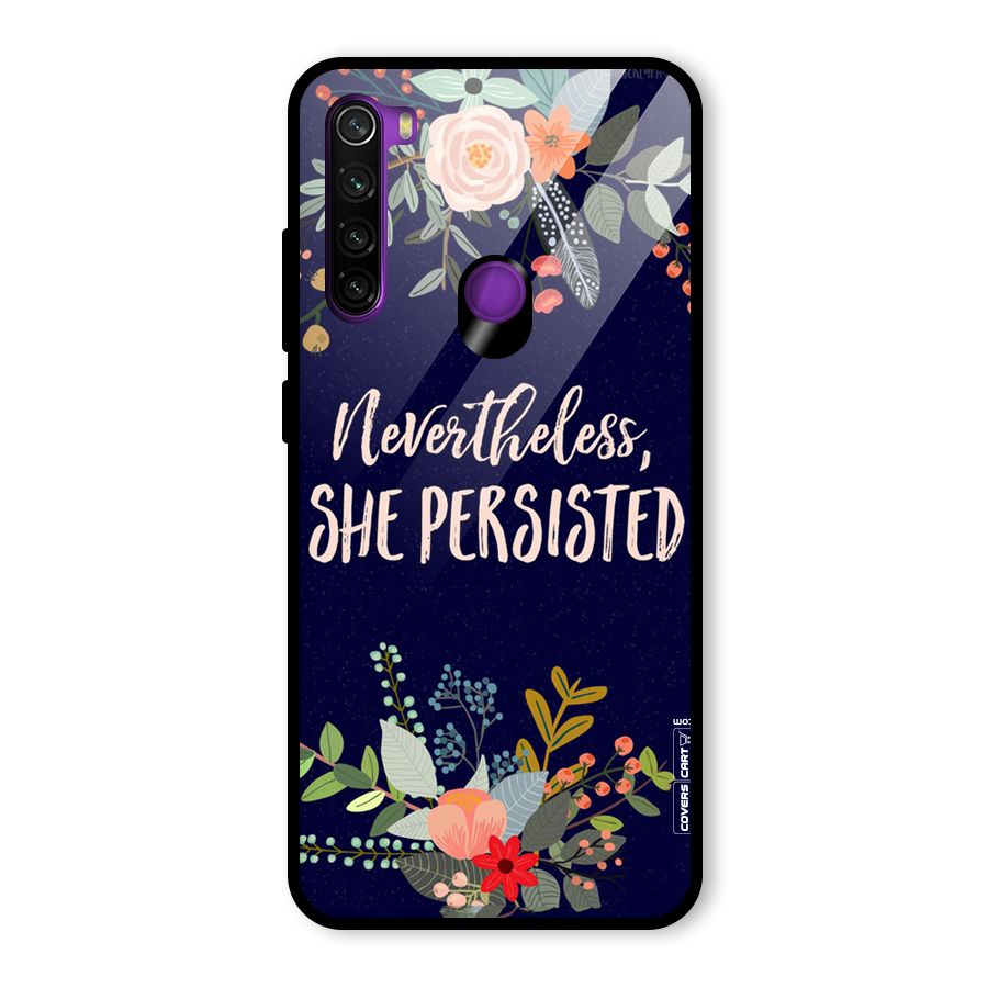 She Persisted Glass Back Case for Redmi Note 8