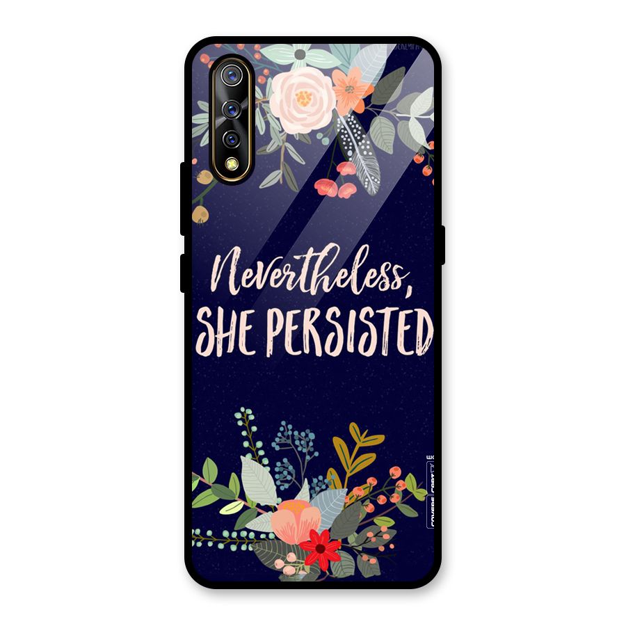 She Persisted Glass Back Case for Vivo S1
