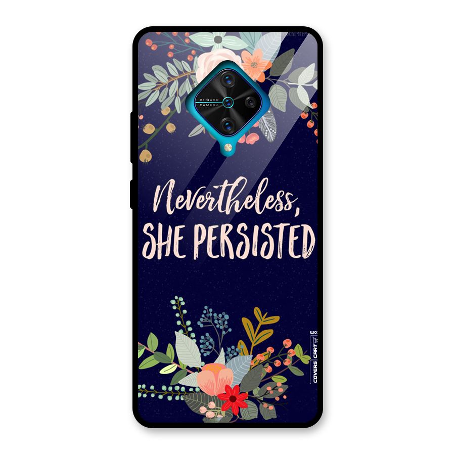 She Persisted Glass Back Case for Vivo S1 Pro