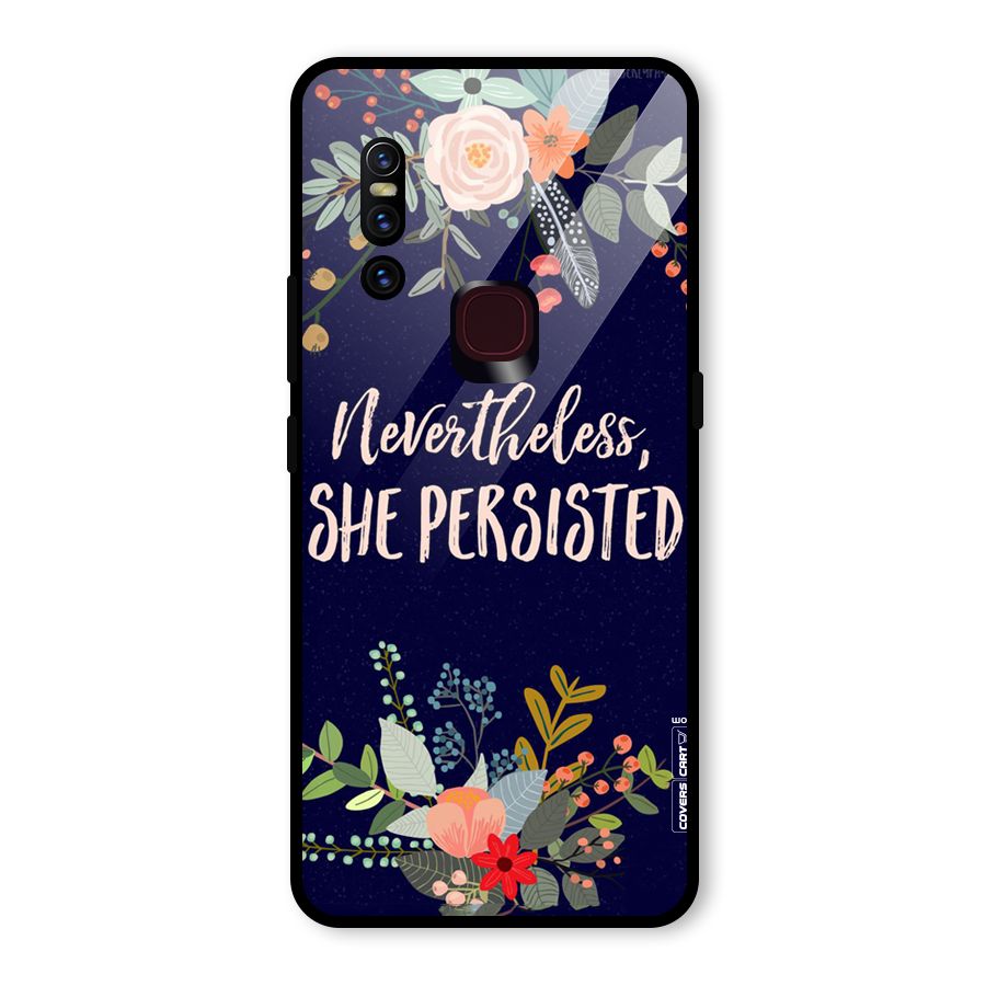 She Persisted Glass Back Case for Vivo V15