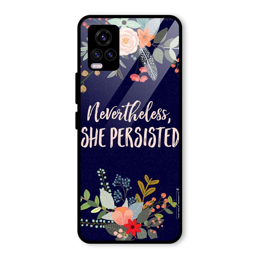 She Persisted Glass Back Case for Vivo V20