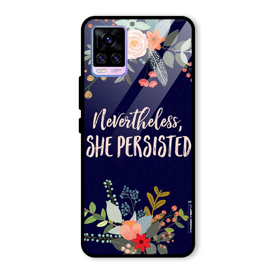 She Persisted Glass Back Case for Vivo V20 Pro