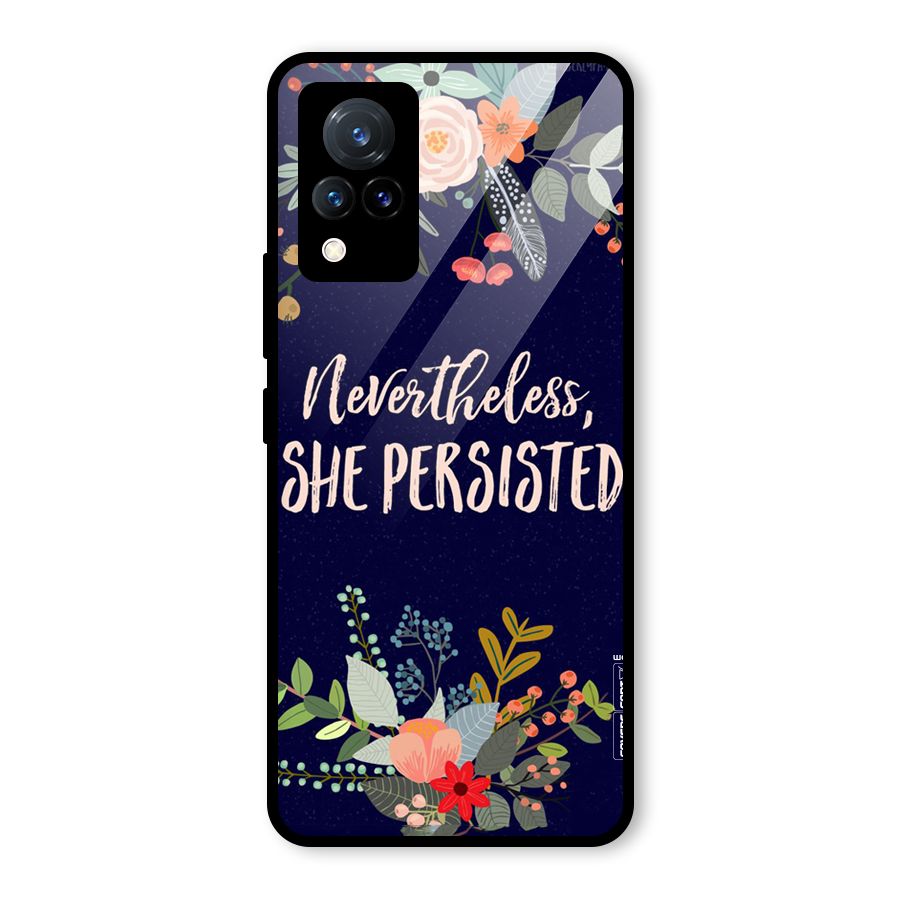 She Persisted Glass Back Case for Vivo V21 5G