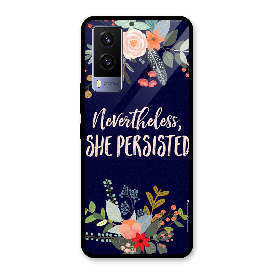 She Persisted Glass Back Case for Vivo V21e 5G