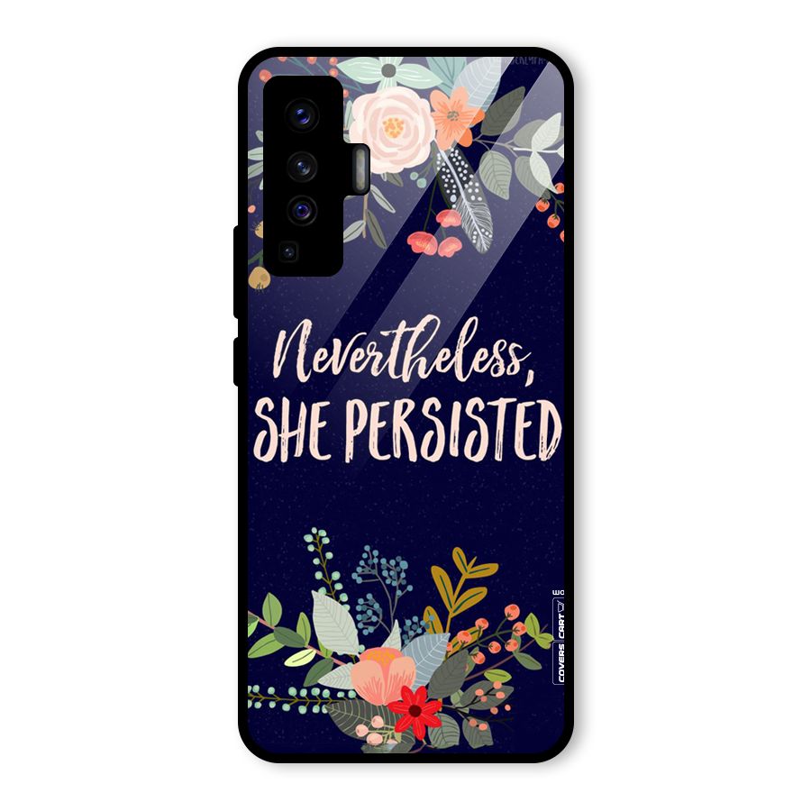 She Persisted Glass Back Case for Vivo X50