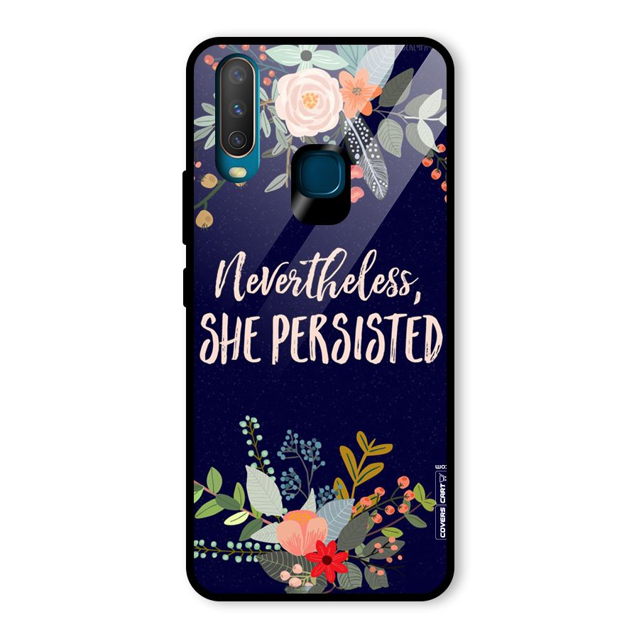 She Persisted Glass Back Case for Vivo Y12