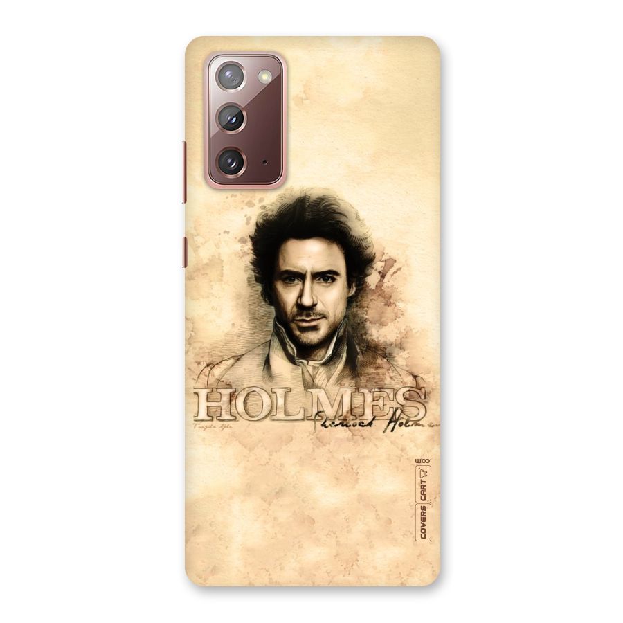 Sherlock Holmes Fan Art Back Case for Galaxy Note 20