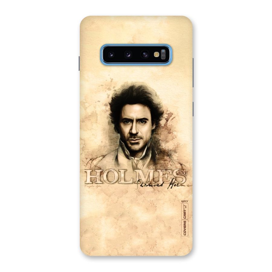 Sherlock Holmes Fan Art Back Case for Galaxy S10 Plus