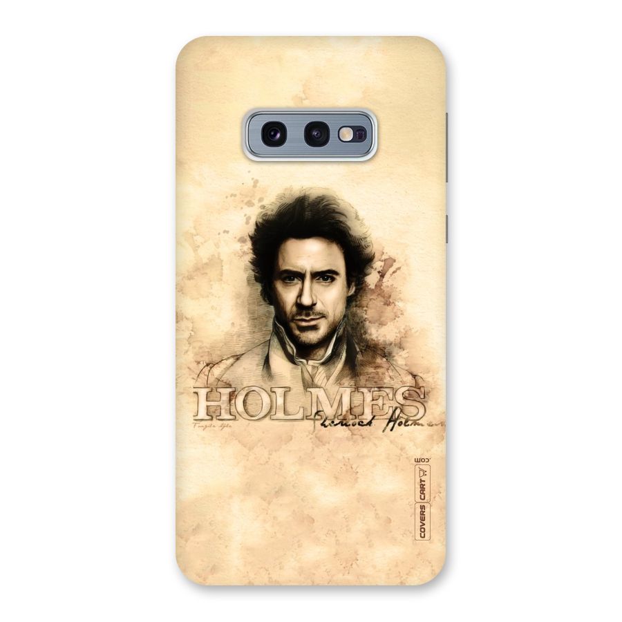 Sherlock Holmes Fan Art Back Case for Galaxy S10e