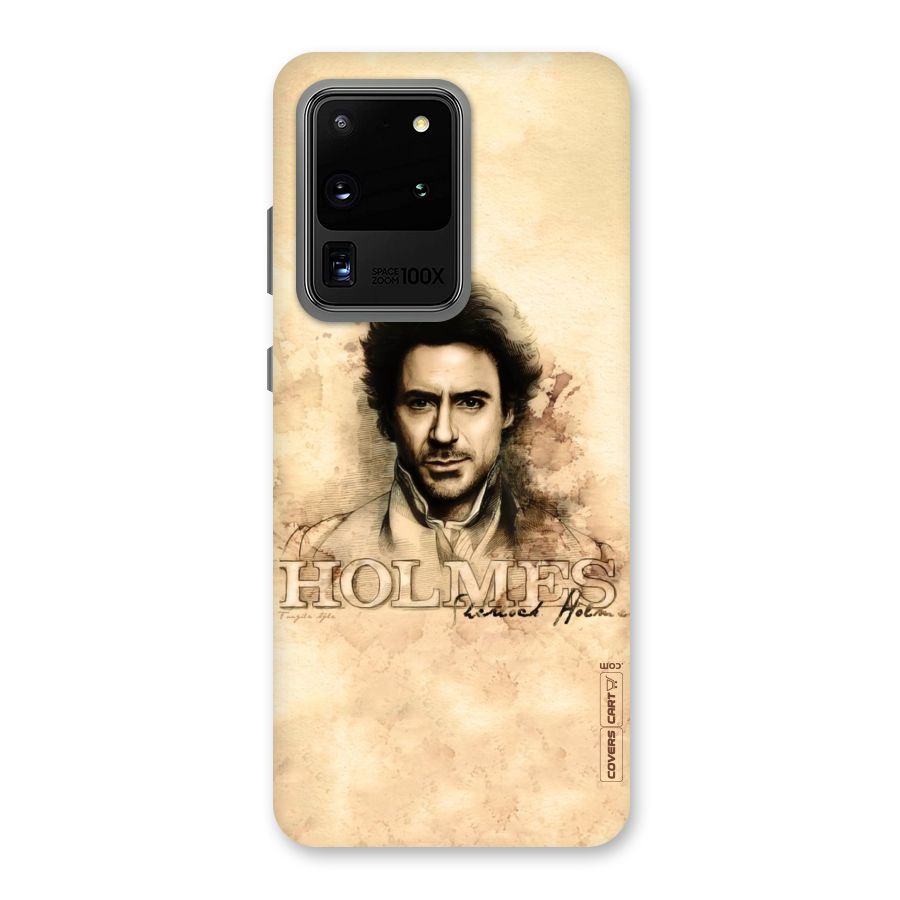 Sherlock Holmes Fan Art Back Case for Galaxy S20 Ultra