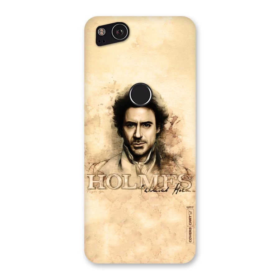Sherlock Holmes Fan Art Back Case for Google Pixel 2