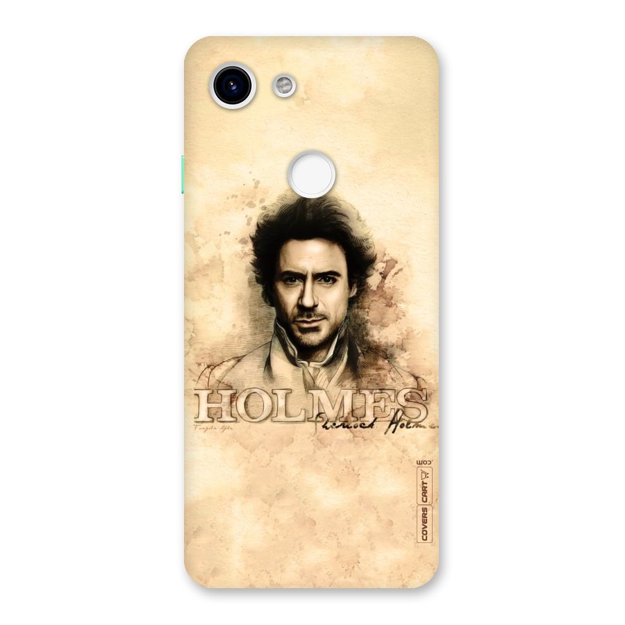 Sherlock Holmes Fan Art Back Case for Google Pixel 3