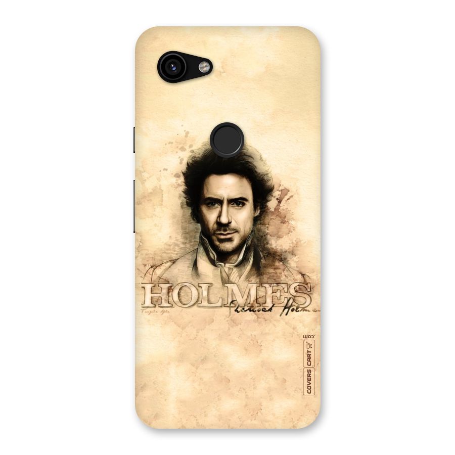 Sherlock Holmes Fan Art Back Case for Google Pixel 3a
