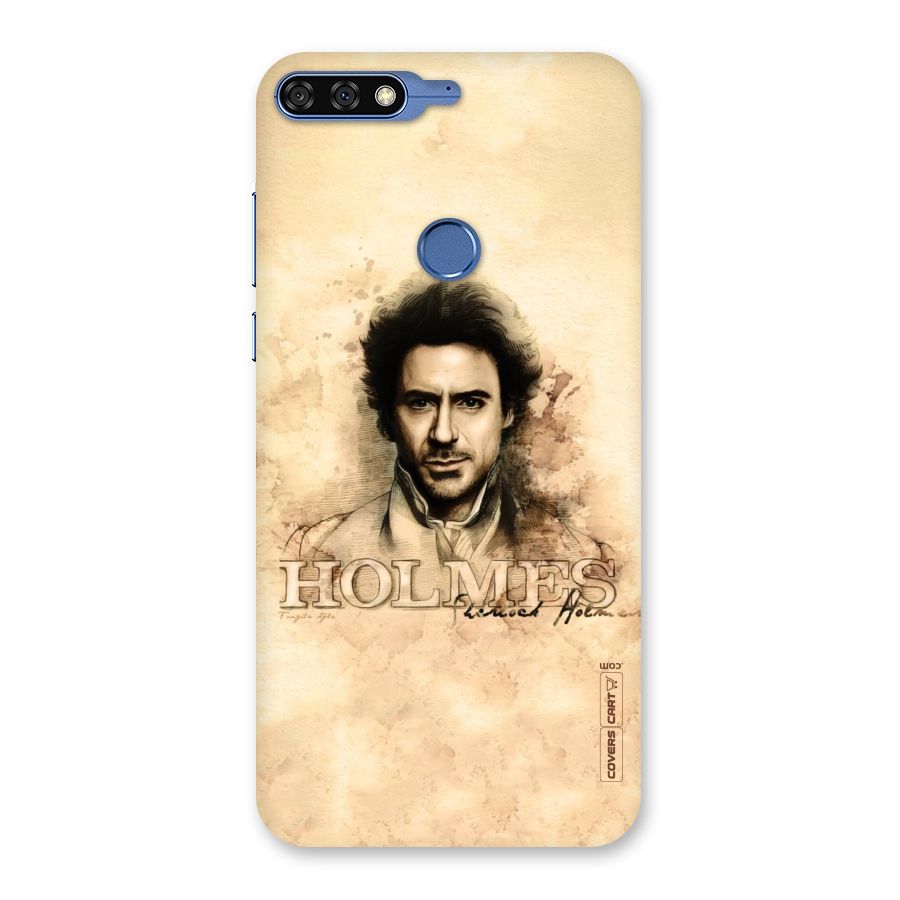 Sherlock Holmes Fan Art Back Case for Honor 7C