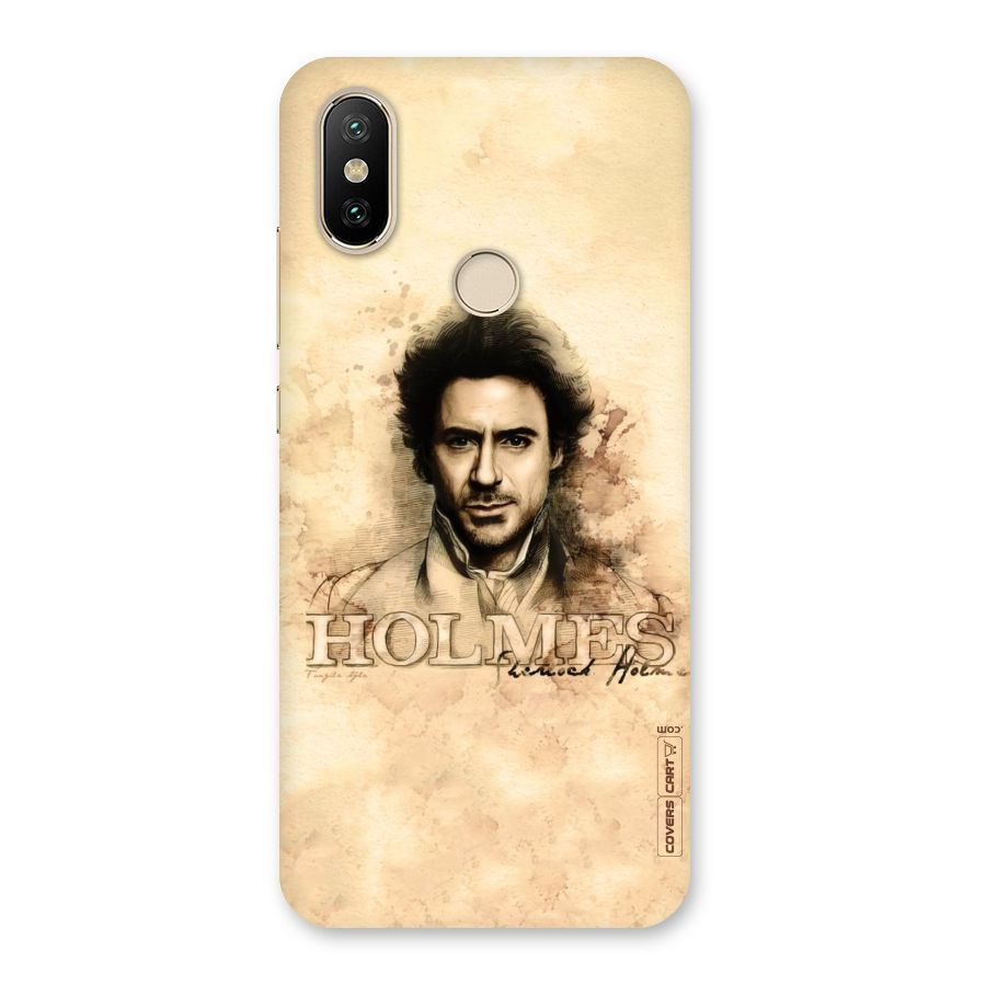Sherlock Holmes Fan Art Back Case for Mi A2