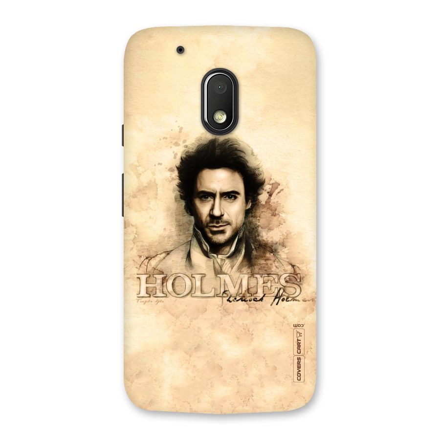 Sherlock Holmes Fan Art Back Case for Moto G4 Play