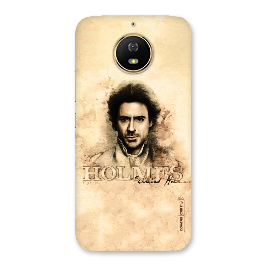 Sherlock Holmes Fan Art Back Case for Moto G5s