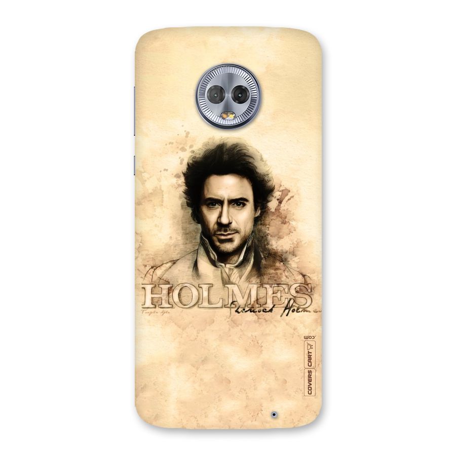 Sherlock Holmes Fan Art Back Case for Moto G6 Plus