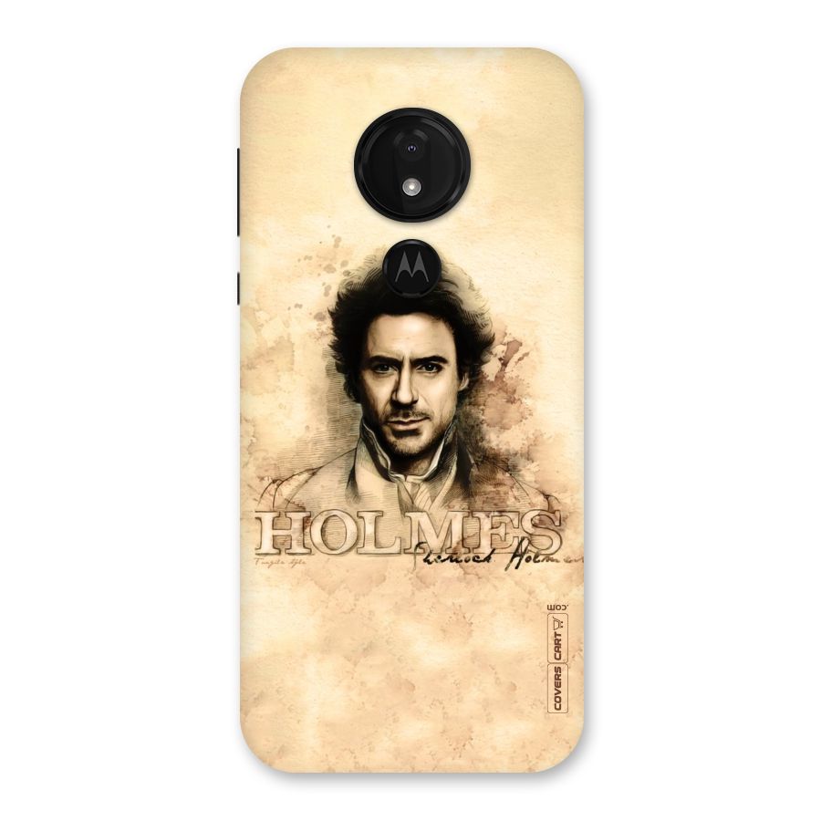 Sherlock Holmes Fan Art Back Case for Moto G7 Power