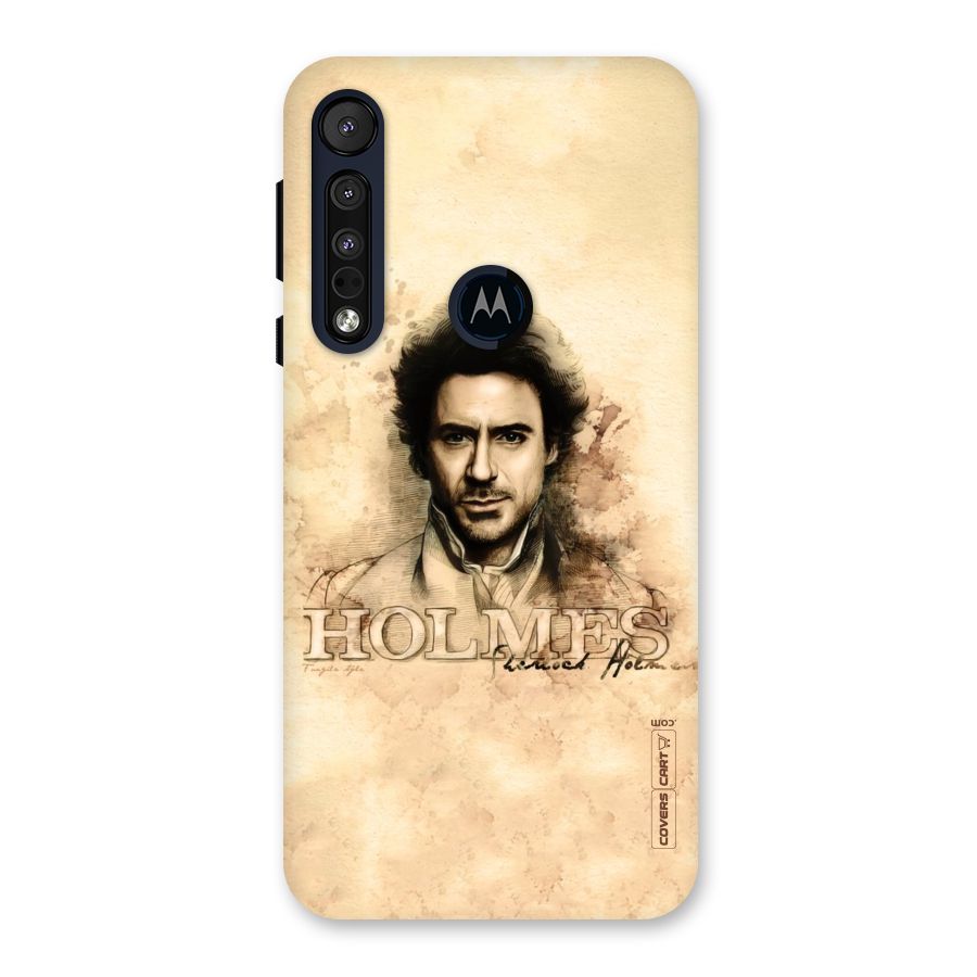 Sherlock Holmes Fan Art Back Case for Motorola One Macro