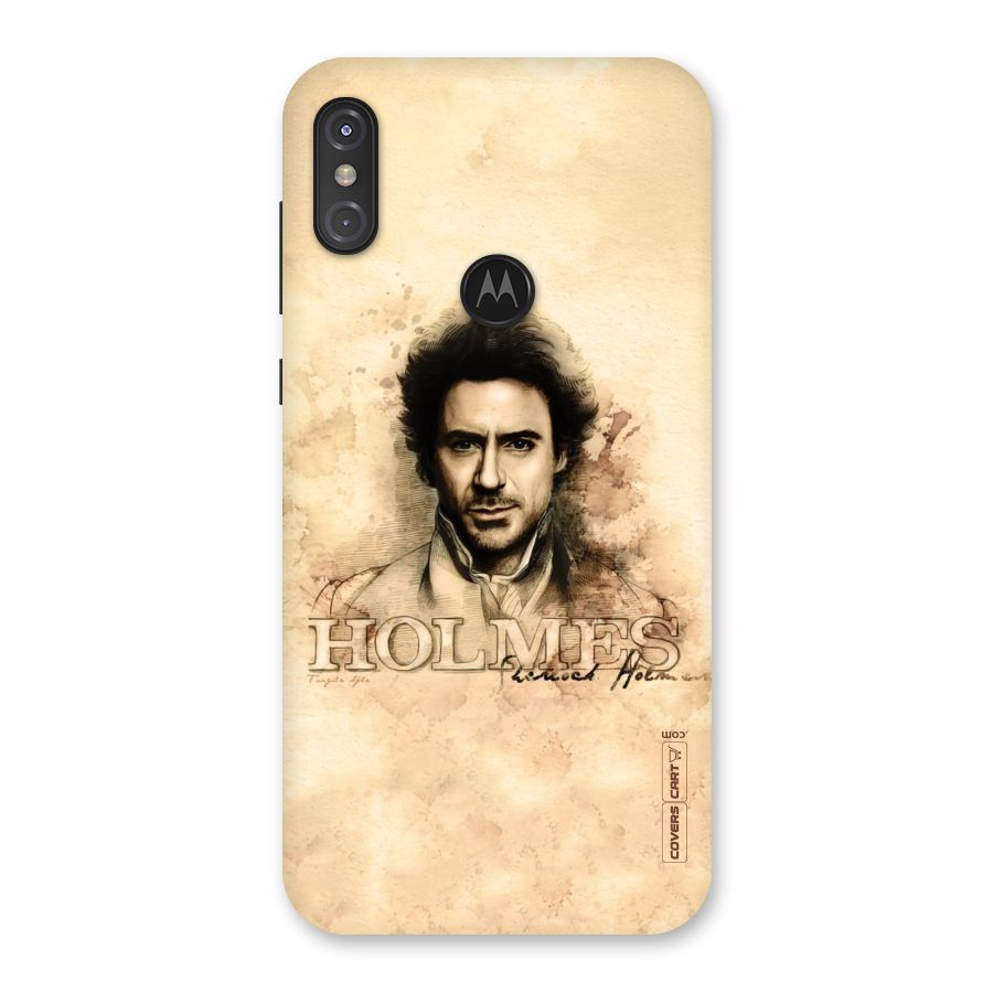 Sherlock Holmes Fan Art Back Case for Motorola One Power