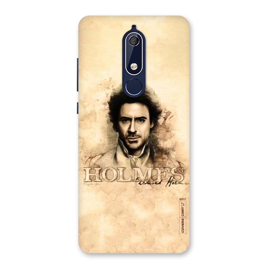 Sherlock Holmes Fan Art Back Case for Nokia 5.1