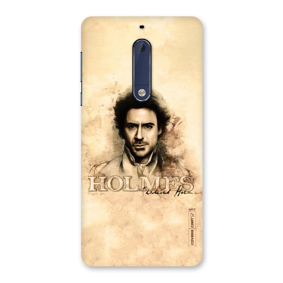 Sherlock Holmes Fan Art Back Case for Nokia 5