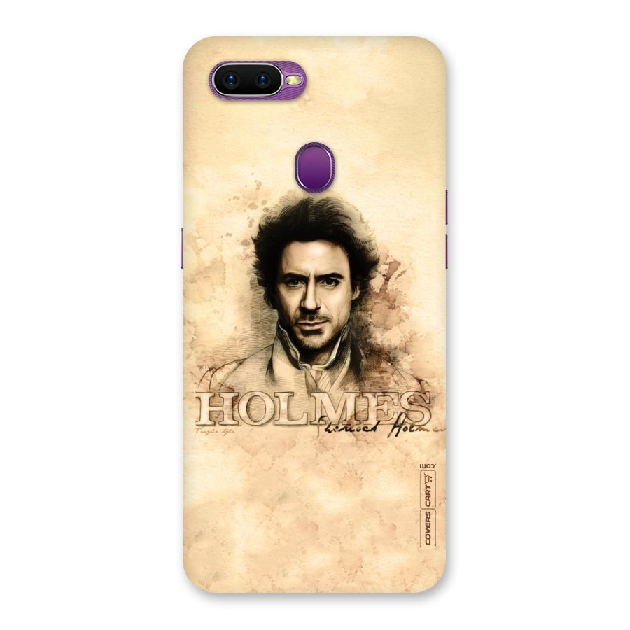 Sherlock Holmes Fan Art Back Case for Oppo F9