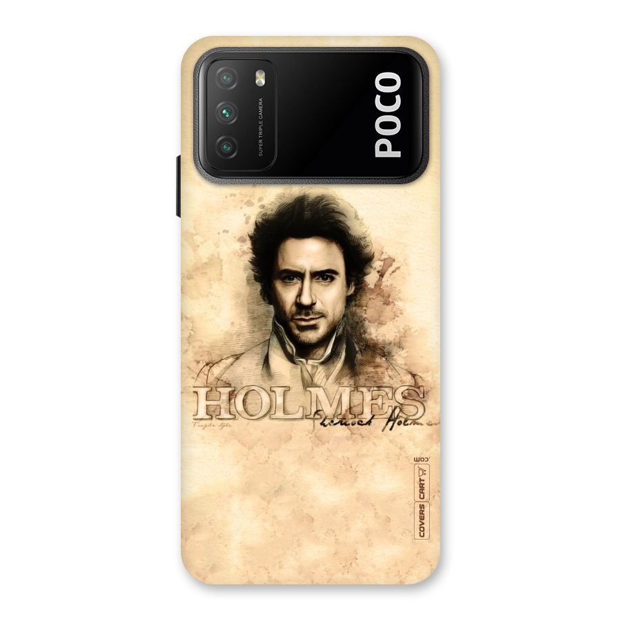 Sherlock Holmes Fan Art Back Case for Poco M3