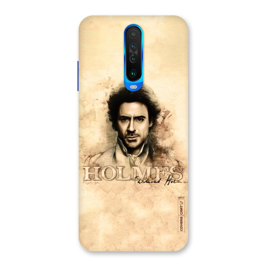 Sherlock Holmes Fan Art Back Case for Poco X2