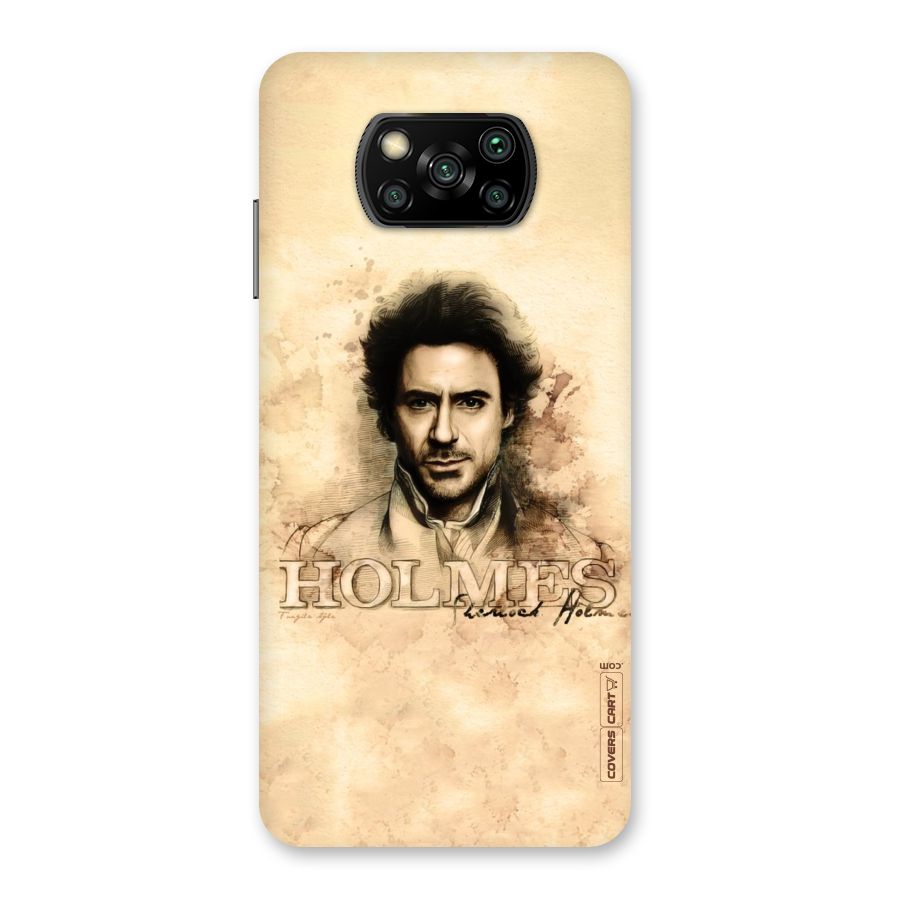 Sherlock Holmes Fan Art Back Case for Poco X3