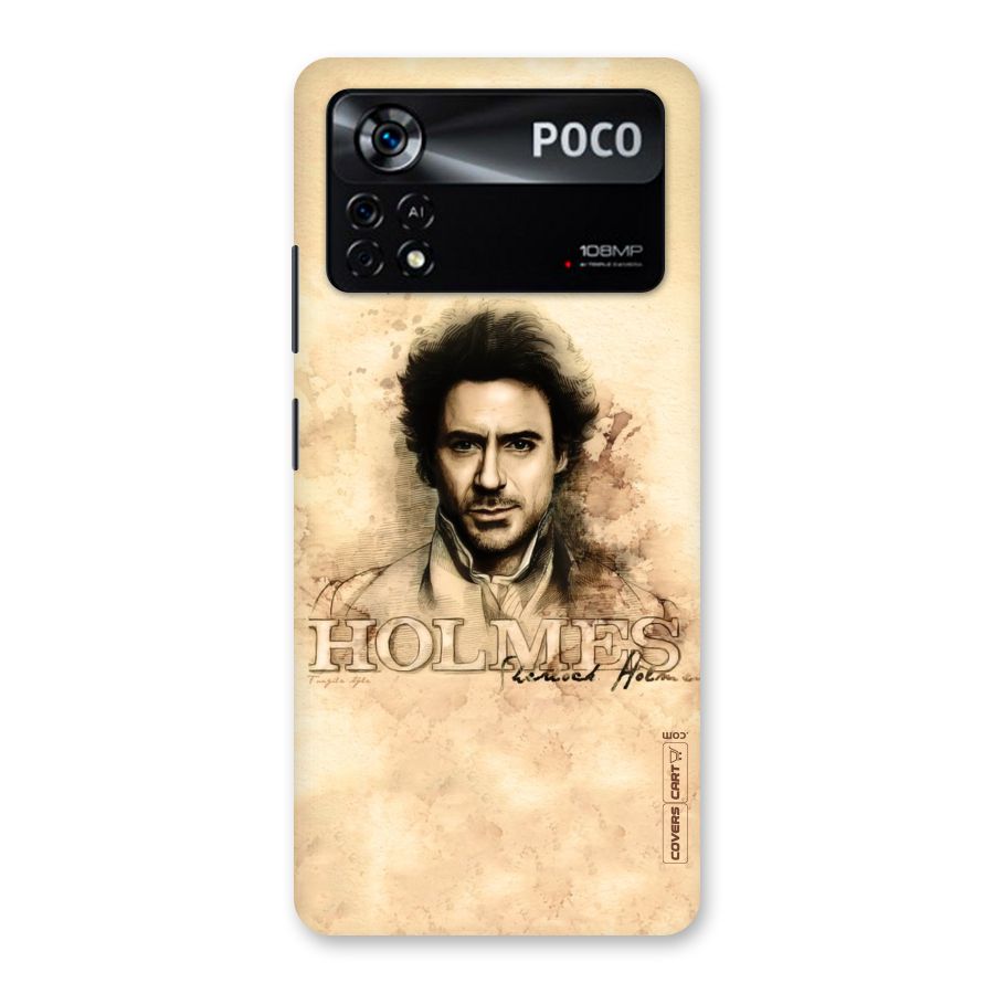 Sherlock Holmes Fan Art Back Case for Poco X4 Pro 5G
