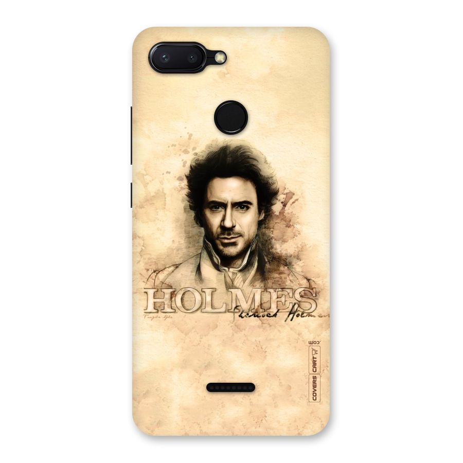 Sherlock Holmes Fan Art Back Case for Redmi 6