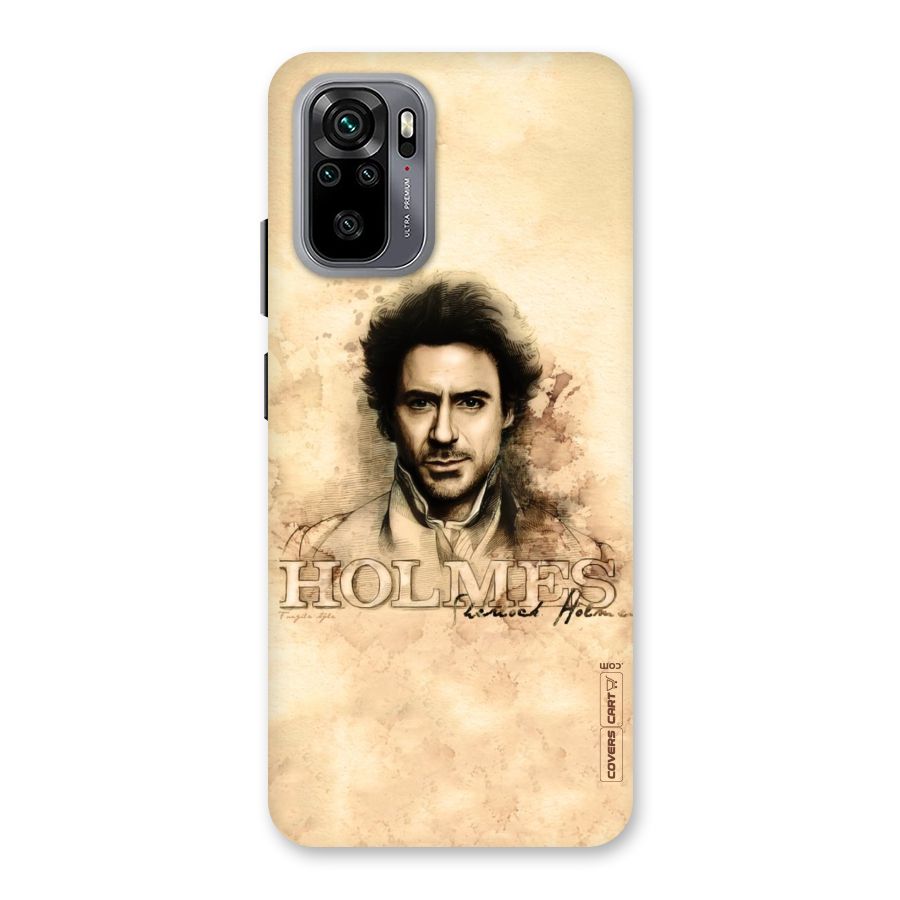 Sherlock Holmes Fan Art Back Case for Redmi Note 10