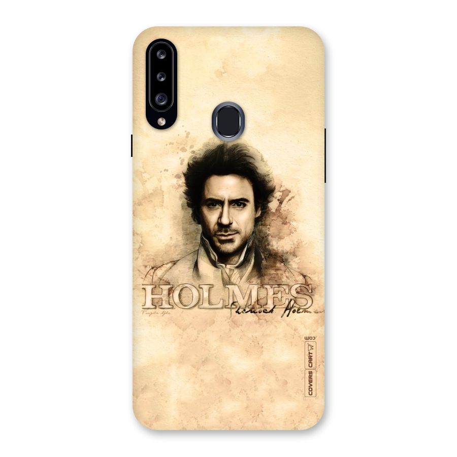 Sherlock Holmes Fan Art Back Case for Samsung Galaxy A20s