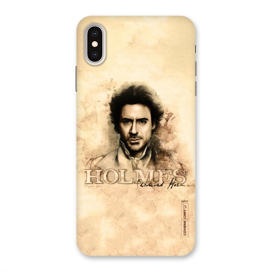 Sherlock Holmes Fan Art Back Case for iPhone XS Max