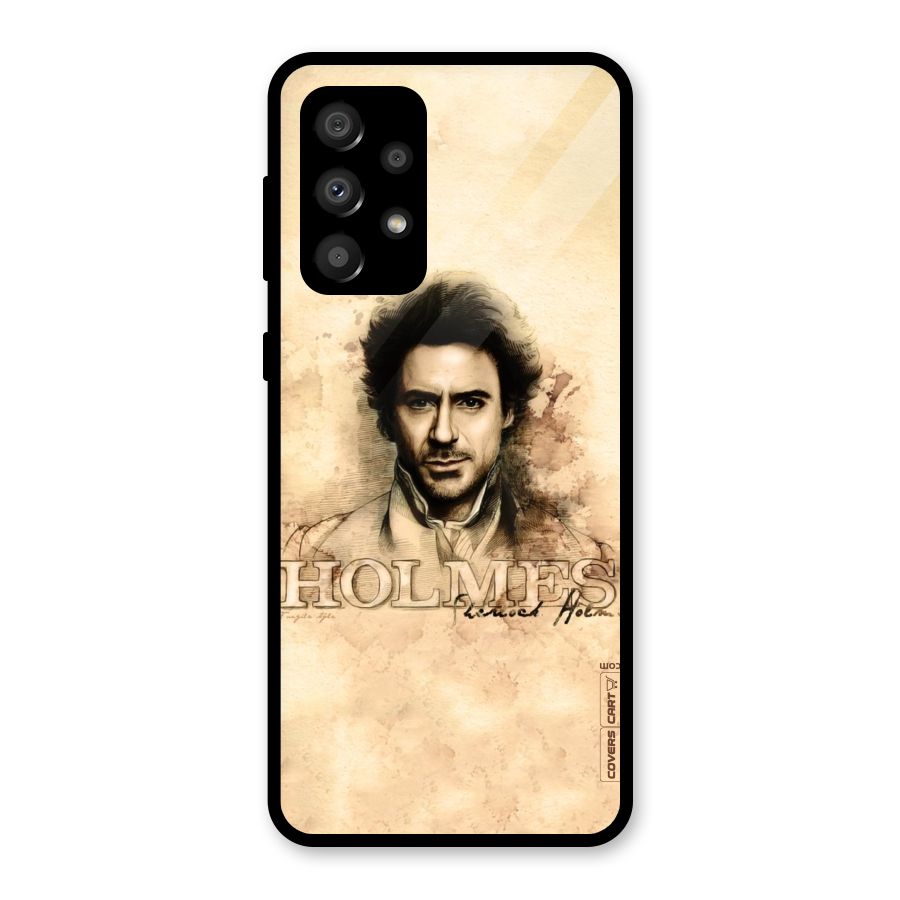 Sherlock Holmes Fan Art Glass Back Case for Galaxy A32
