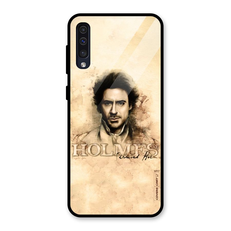 Sherlock Holmes Fan Art Glass Back Case for Galaxy A50