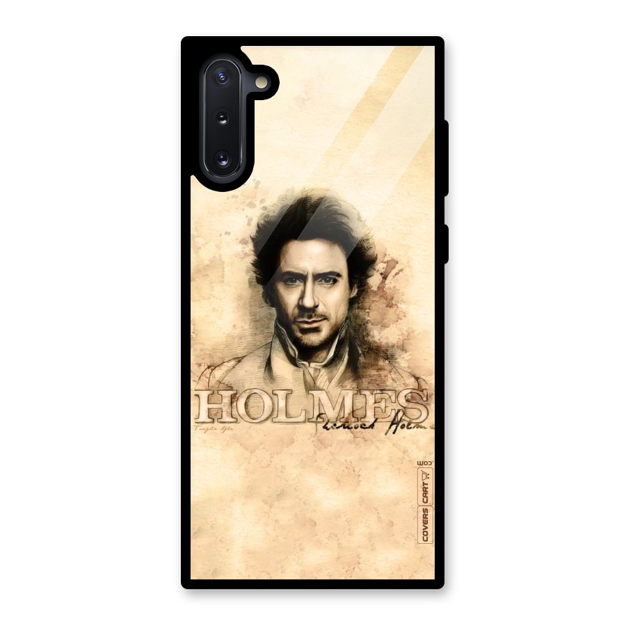 Sherlock Holmes Fan Art Glass Back Case for Galaxy Note 10